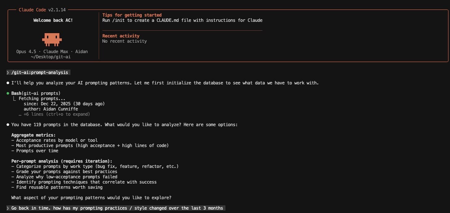 Agent analyzes prompts