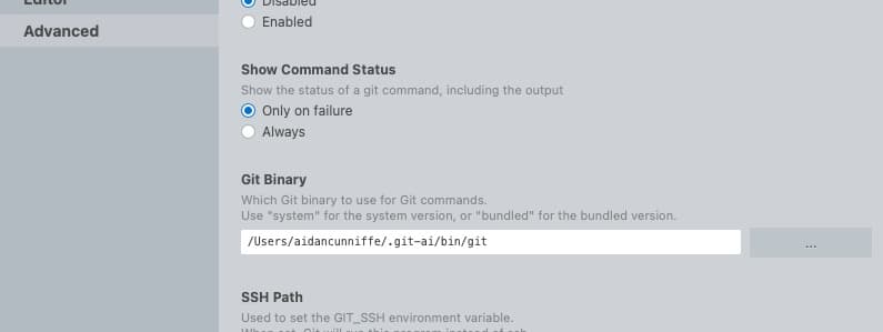 Sublime Merge Settings